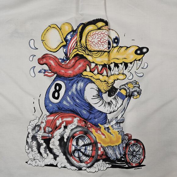 Rat Fink Shirt XXL McDonalds Florida Gainesville Wildside Hot Rod Biker Vintage - Picture 6 of 12